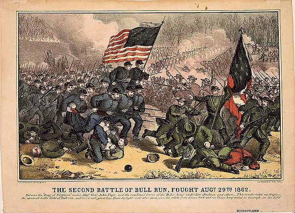 600x434 Second Battle Of Bull Run - Battle Of Bull Run Painting