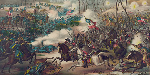 600x300 Wanting In The Usual Necessaries - Battle Of Cedar Creek Painting