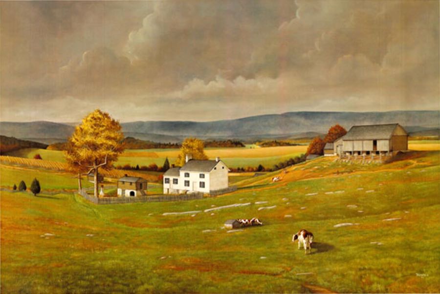 900x602 An Aston Martin - Battle Of Cedar Creek Painting