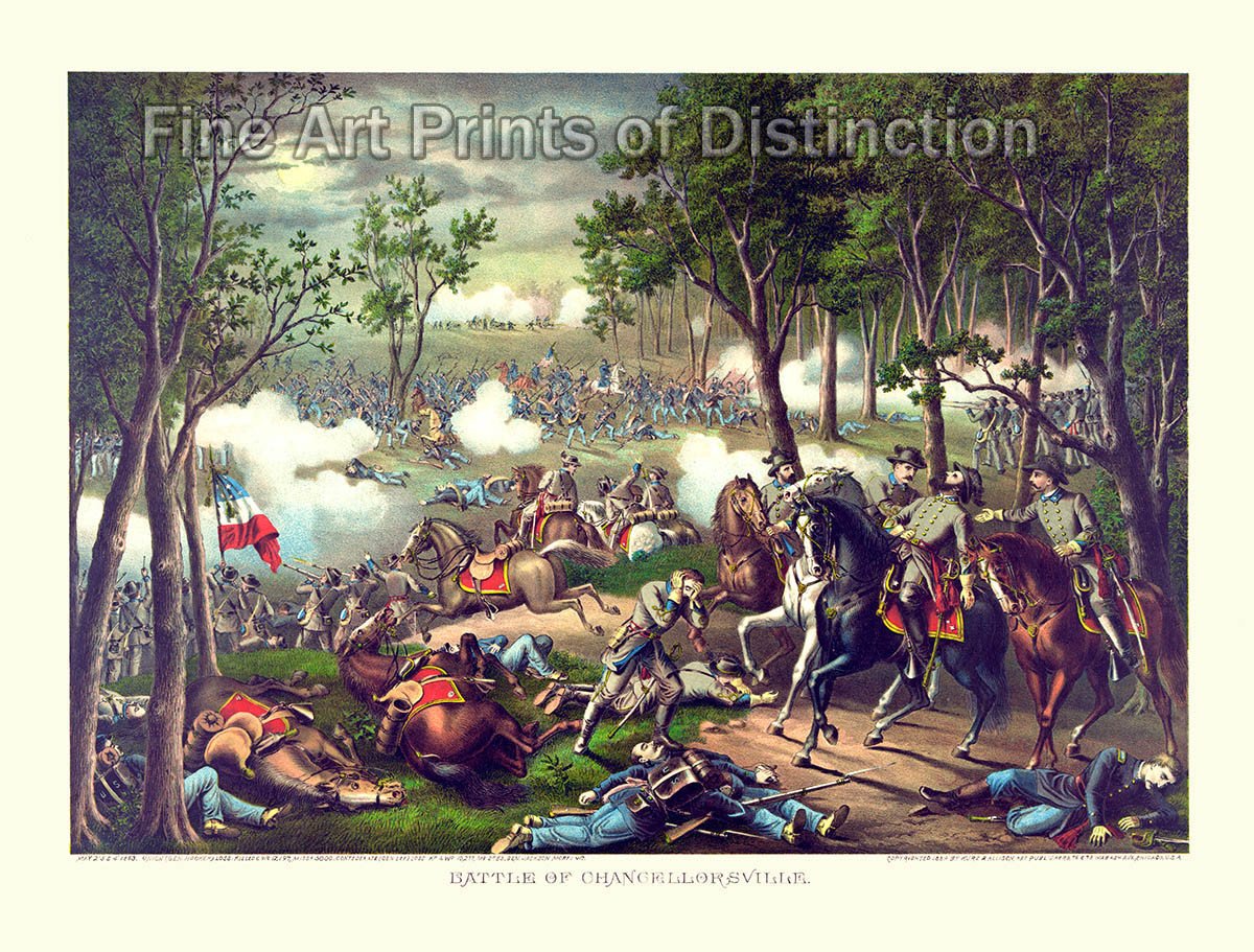 1200x911 Battle Of Chancellorsville Civil War Print Brandywine General Store - Battle Of Chancellorsville Painting
