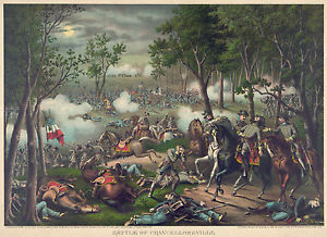 300x218 Civil War Prints And Drawings Battle Of Chancellorsville, 1863 - Battle Of Chancellorsville Painting