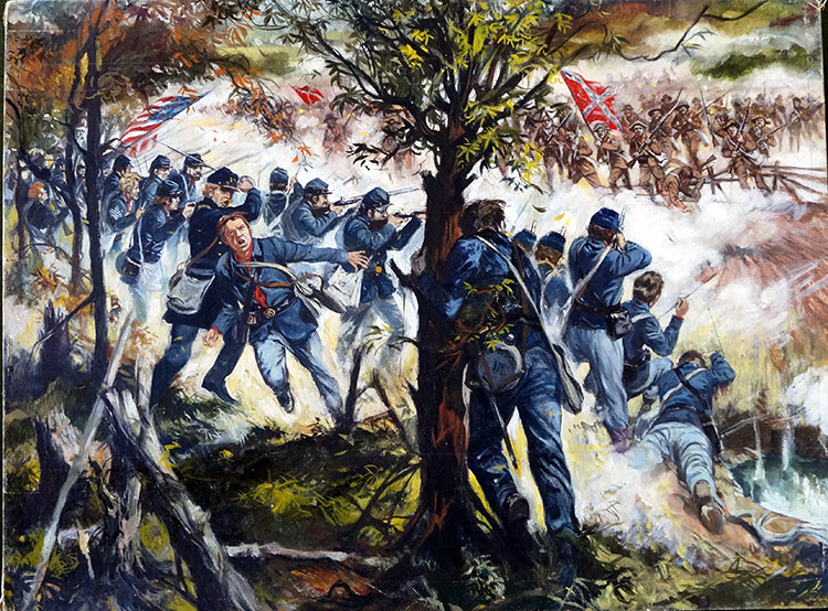 750x554 The Battle Of Chancellorsville 1863 By Gerry Embleton - Battle Of Chancellorsville Painting