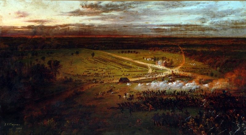 800x439 The Battle Of Chancellorsville Painting Frederic Chapman Oil - Battle Of Chancellorsville Painting
