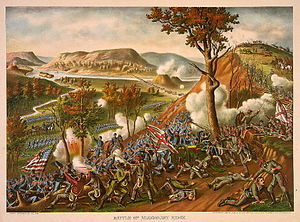 300x222 Battle Of Missionary Ridge - Battle Of Chickamauga Painting