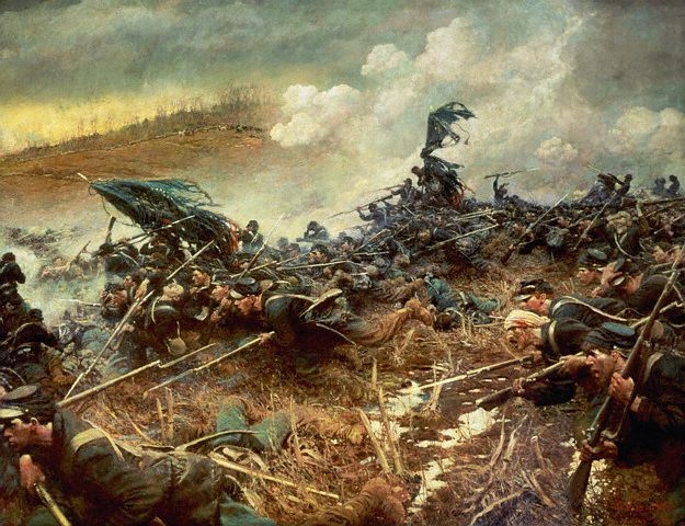 625x480 Minnesota Regiments - Battle Of Chickamauga Painting