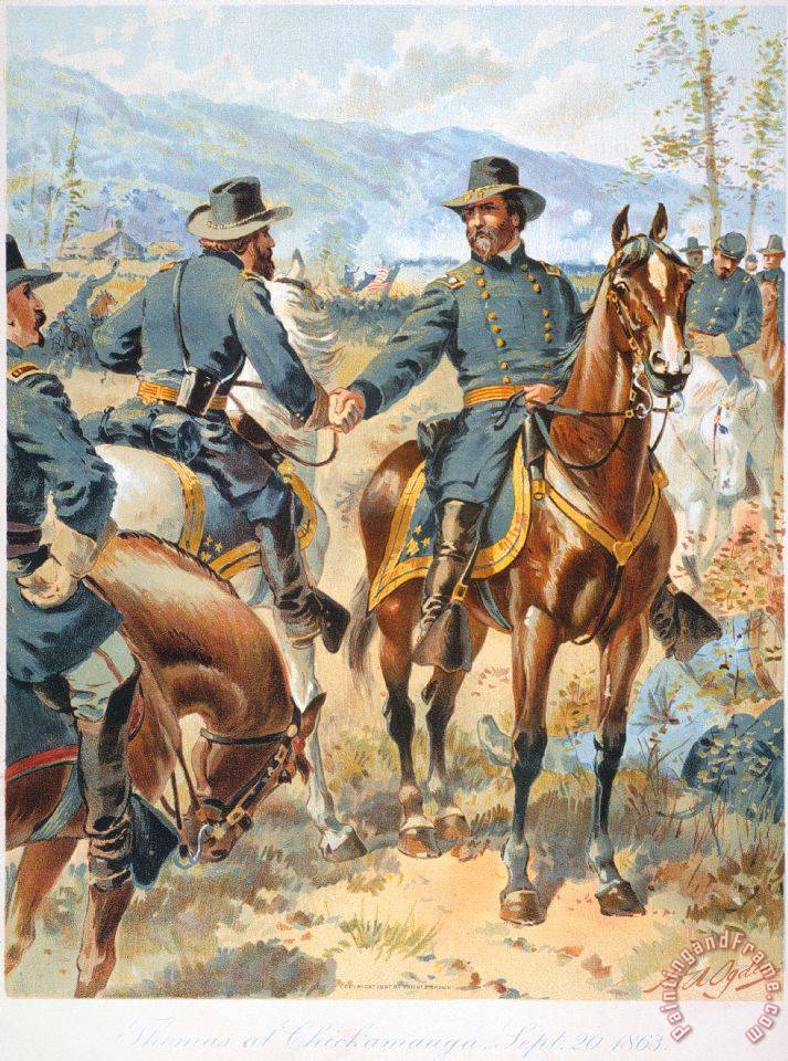 713x960 Others Battle Of Chickamauga 1863 Painting - Battle Of Chickamauga Painting