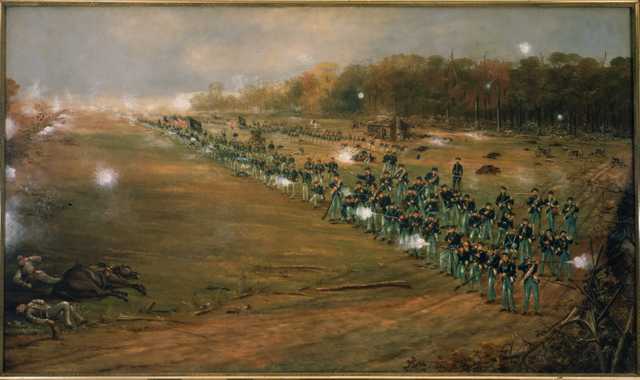 640x380 Second Minnesota Volunteer Infantry Regiment Mnopedia - Battle Of Chickamauga Painting