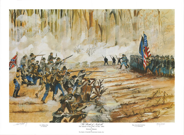620x456 Store Battle Of Nashville Preservation Society, Inc. - Battle Of Chickamauga Painting