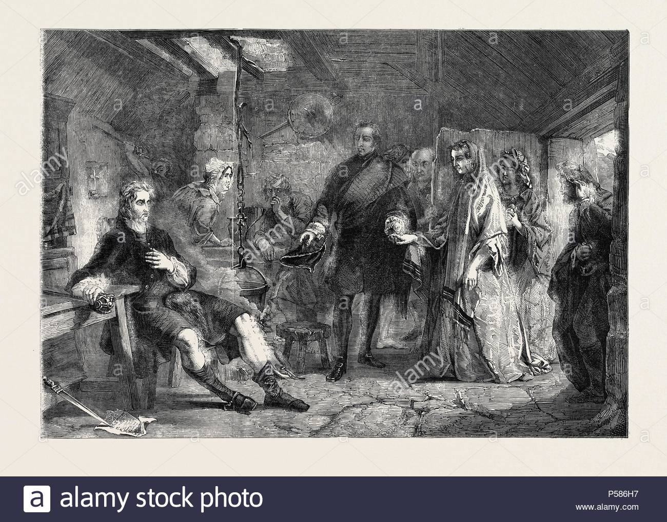 1300x1019 Flora Macdonald Introduced To Prince Charles Edward, After - Battle Of Culloden Painting