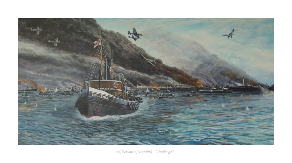 1000x559 Reflections Of Dunkirk - Battle Of Dunkirk Painting