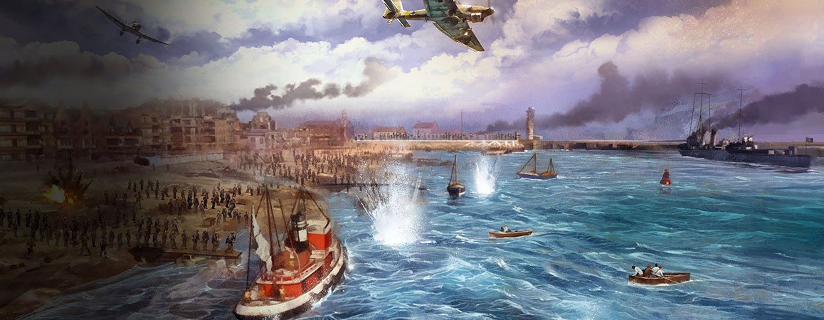 1158x450 Sudden Strike 4 - Battle Of Dunkirk Painting