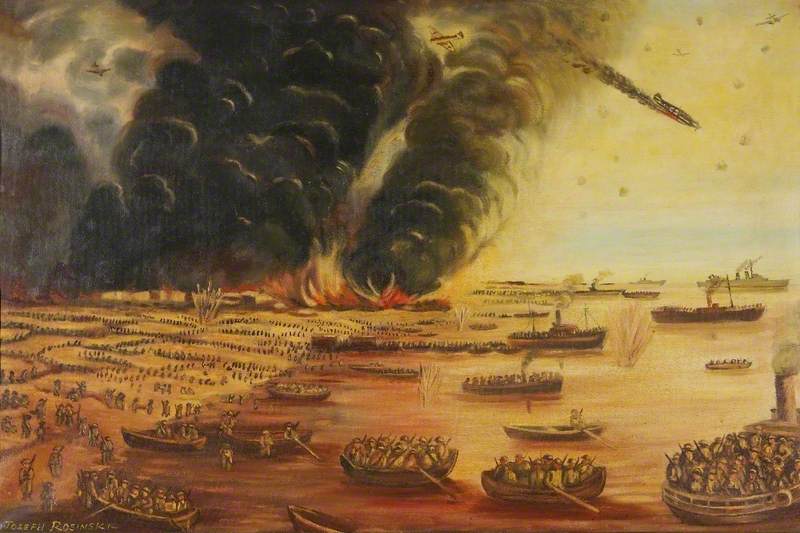 800x533 The Beaches - Battle Of Dunkirk Painting
