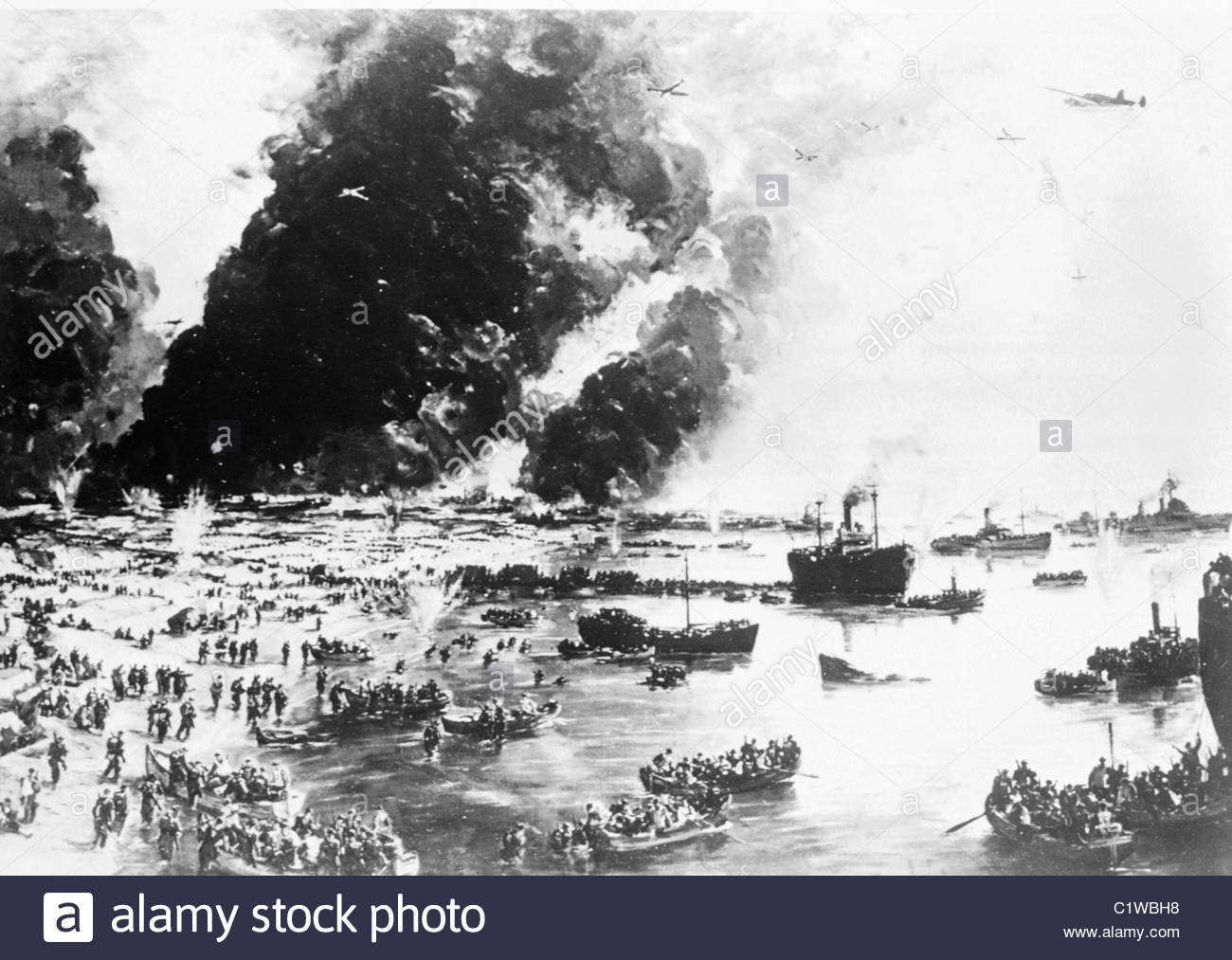 Battle Of Dunkirk Painting at PaintingValley.com | Explore collection ...