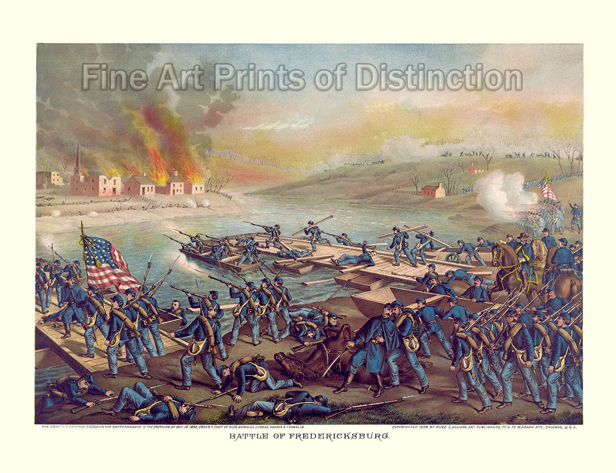 1200x922 Battle Of Fredericksburg Civil War Print Brandywine General Store - Battle Of Fredericksburg Painting