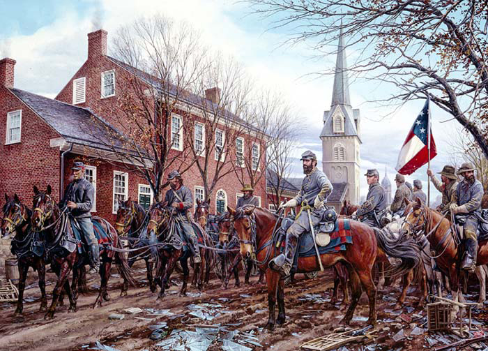 700x503 The Historic Art Of John Paul Strain - Battle Of Fredericksburg Painting