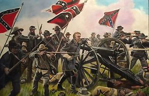 300x194 David Aldus Original Pickett's Charge Battle Of Gettysburg Hex Lee - Battle Of Gettysburg Painting