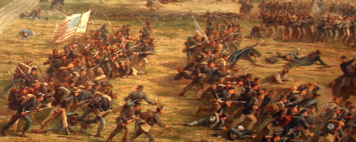 1200x480 How Meade Won - Battle Of Gettysburg Painting