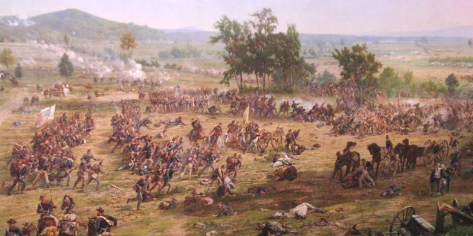 688x344 The Gettysburg Cyclorama - Battle Of Gettysburg Painting
