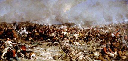 427x205 Painting Pickett's Charge - Battle Of Gettysburg Picketts Charge Painting
