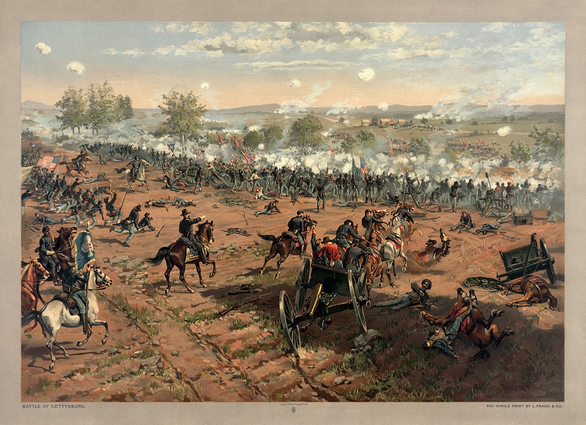 1200x870 Pickett's Charge - Battle Of Gettysburg Picketts Charge Painting