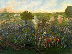 300x225 Picketts Charge Paintings Fine Art America - Battle Of Gettysburg Picketts Charge Painting