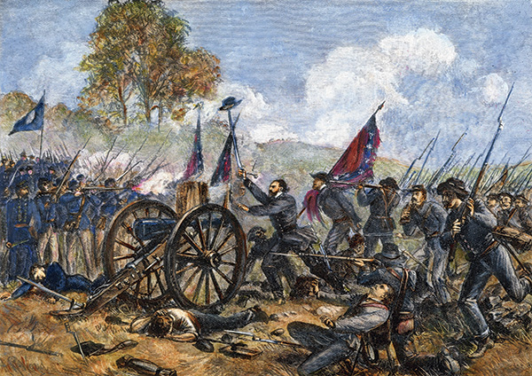 Battle Of Gettysburg Picketts Charge Painting at PaintingValley.com ...