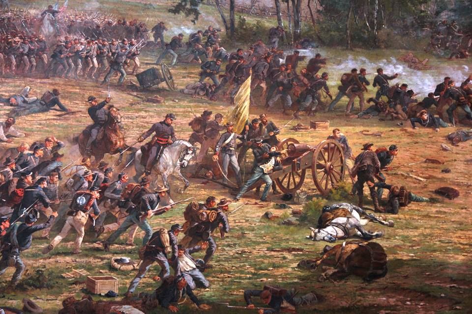 960x640 Rocco 21st Ohio Artists Civil War Amp Diorama Miniatures - Battle Of Gettysburg Picketts Charge Painting