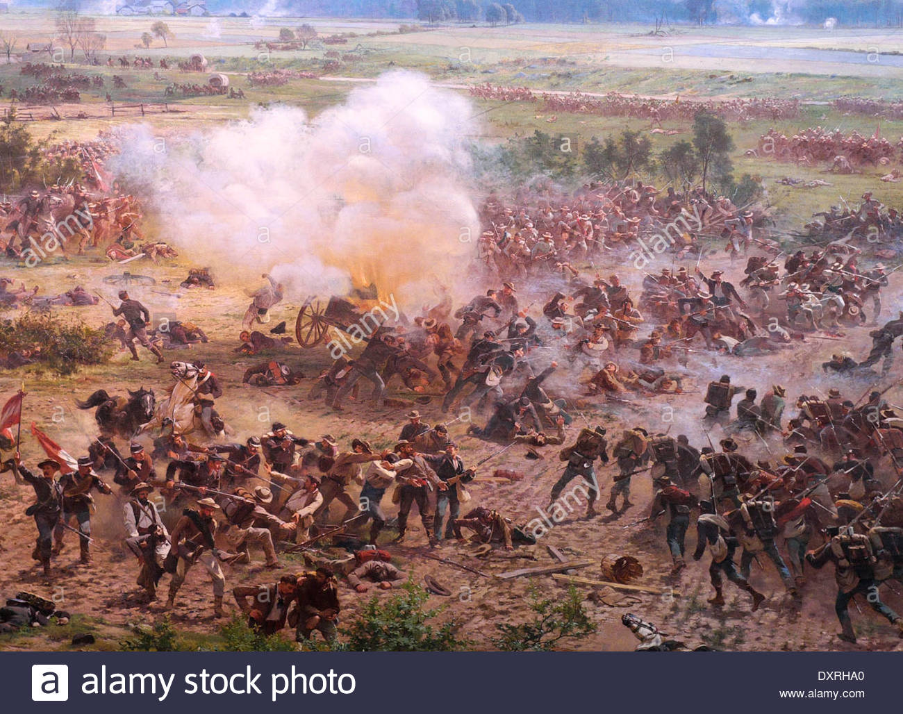 Battle Of Gettysburg Picketts Charge Painting At