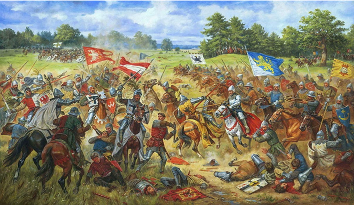 1207x700 The Battle Of Grunwald An Iconic Medieval Battle Of Central - Battle Of Grunwald Painting