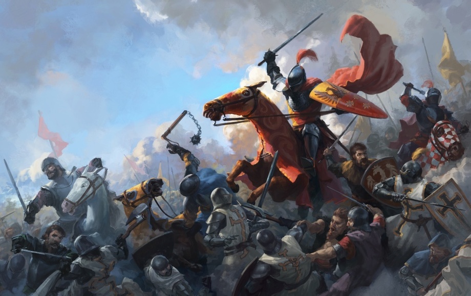 920x580 Battle Of Grunwald 1410, An Art Print By Piotr Arendzikowski - Battle Of Grunwald Painting