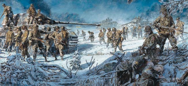 652x300 Warfare History Network Before The Battle Of The Bulge Forming - Battle Of Guadalcanal Painting