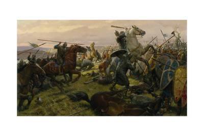 400x267 Oil Painting Of The Battle Of Hastings Giclee Print By Tom Lovell - Battle Of Hastings Painting