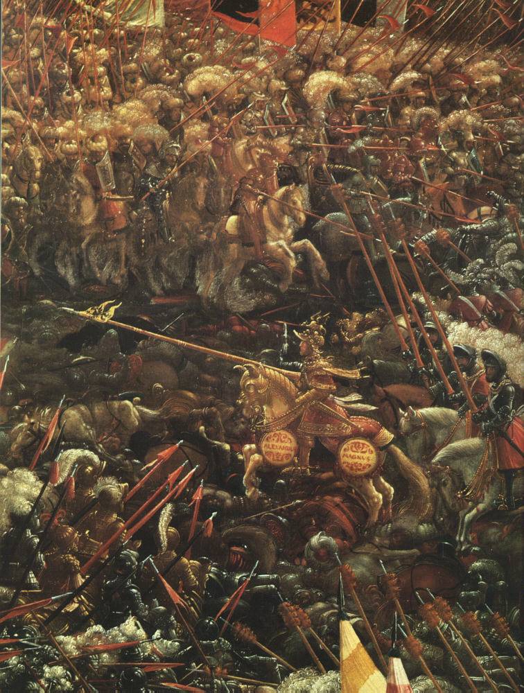 756x1000 Webmuseum Altdorfer, Albrecht The Battle Of Alexander - Battle Of Issus Painting