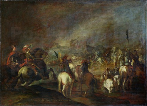 500x363 The Battle Of Jericho - Battle Of Jericho Painting