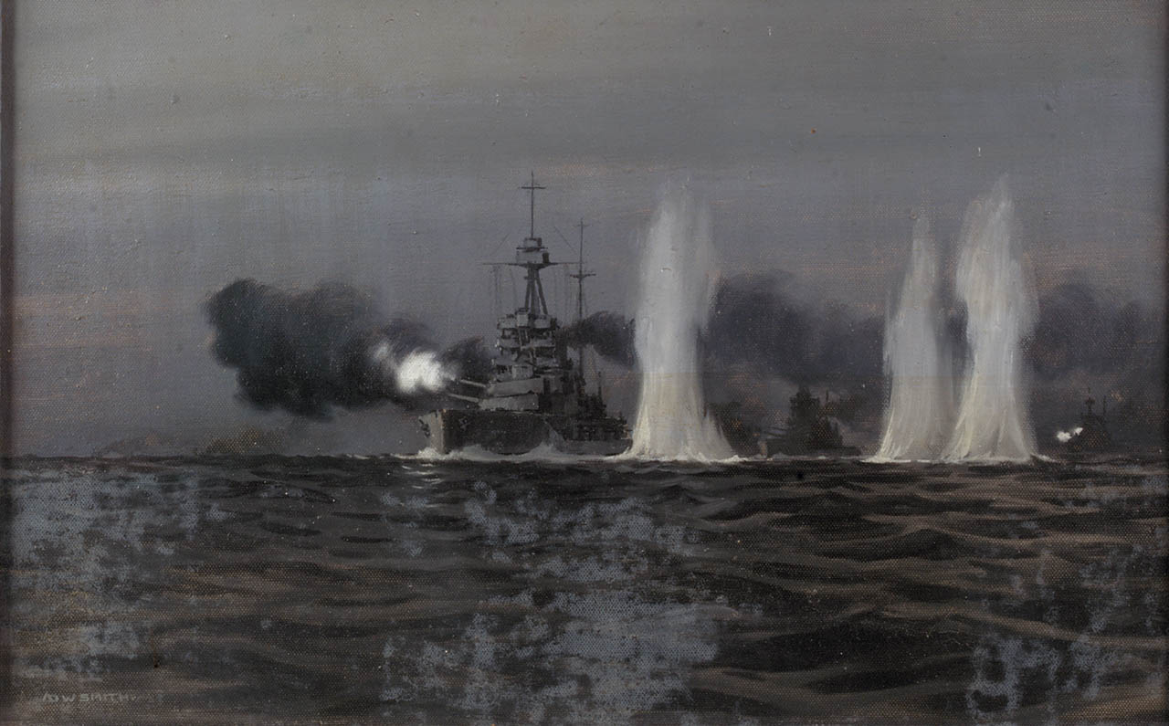 1280x795 Queen Elizabeth' Class Ships Of The 5th Battle Squadron - Battle Of Jutland Painting