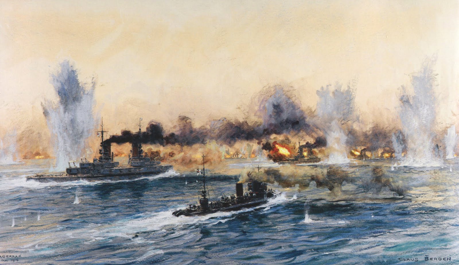 1600x927 Soundings In Narragansett Bay's Naval History 100th Anniversary - Battle Of Jutland Painting