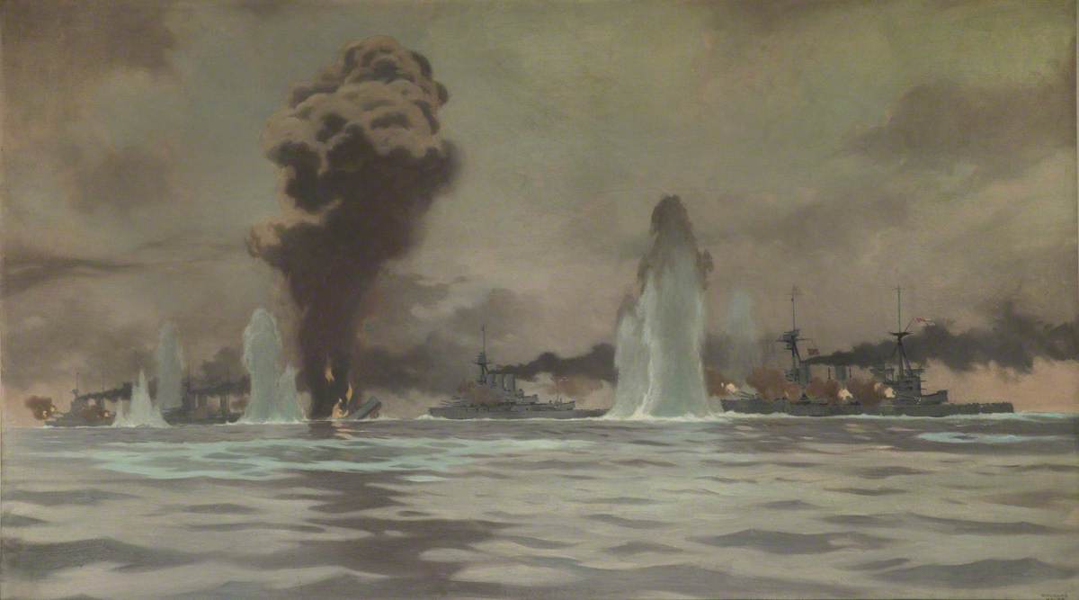 1200x667 The First Battle Cruiser Squadron - Battle Of Jutland Painting
