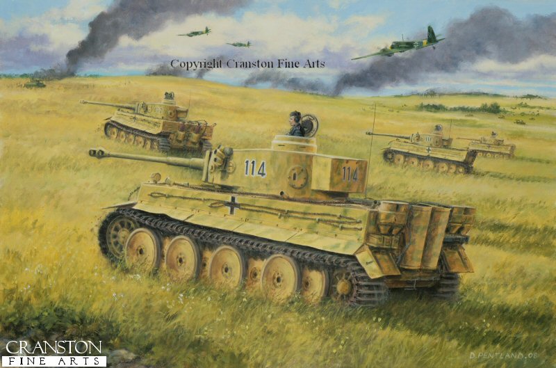 800x529 Alfred Rubbel - Battle Of Kursk Painting