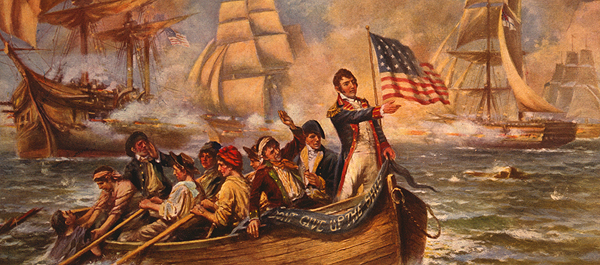 600x265 Oliver Hazard Perry And The Frontier Fleet Historynet - Battle Of Lake Erie Painting