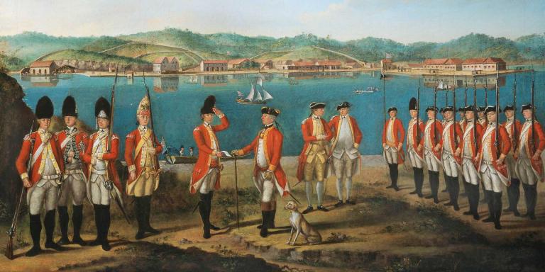 768x384 Battles Of Lexington And Concord National Army Museum - Battle Of Lexington And Concord Painting