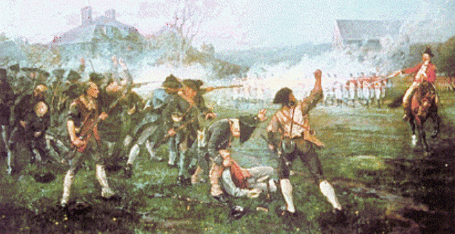 658x339 The American Revolution, Part I The Secrets Buried - Battle Of Lexington And Concord Painting