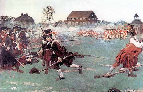 500x322 The Battle Of Lexington And Concord Piktochart Visual Editor - Battle Of Lexington And Concord Painting