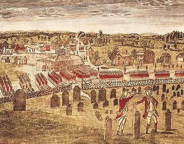 365x286 Battles Of Lexington And Concord School Project - Battle Of Lexington Painting