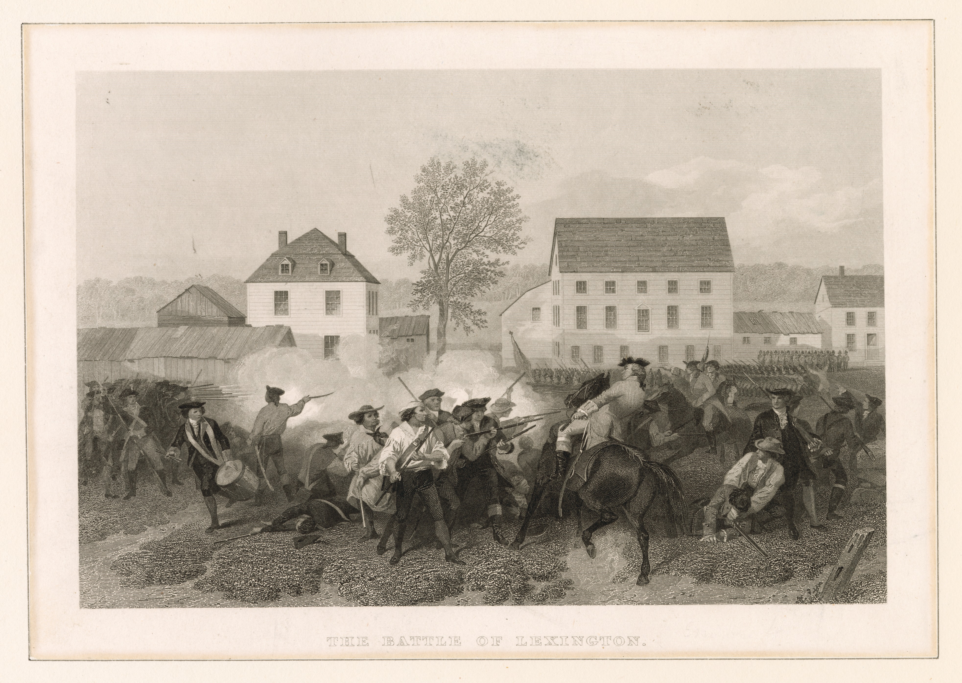 3930x2792 Filethe Battle Of Lexington (Nypl Hades 250395 421606).jpg - Battle Of Lexington Painting