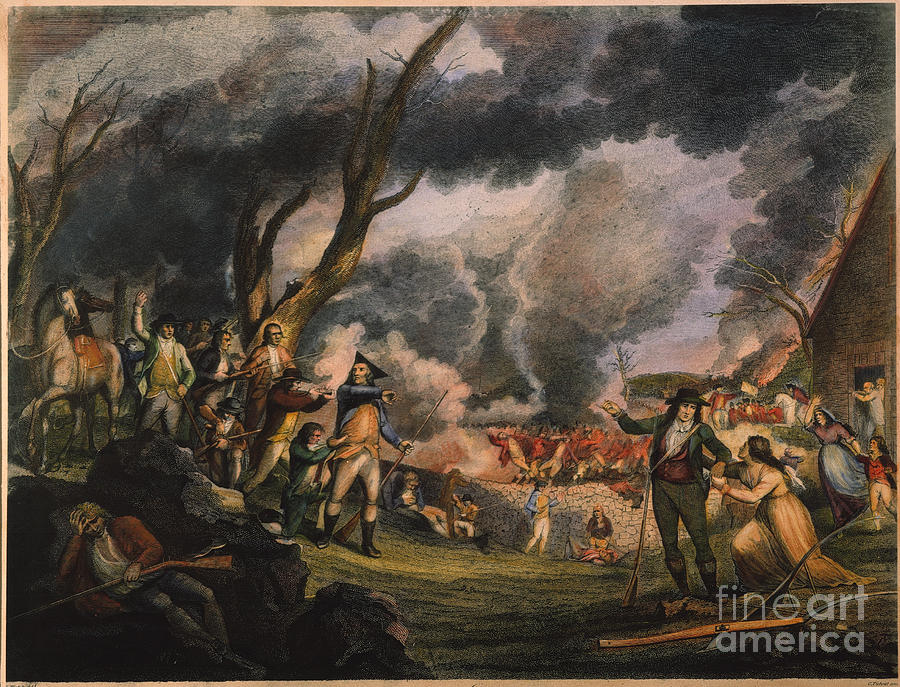 900x687 Battle Of Lexington, 1775 Photograph By Granger - Battle Of Lexington Painting
