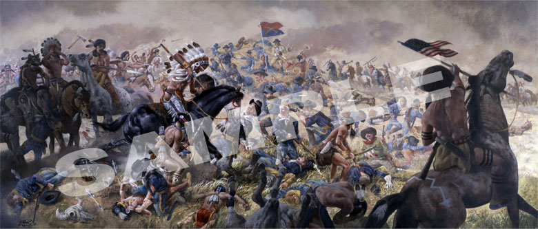 780x333 Don Crook - Battle Of Little Bighorn Painting