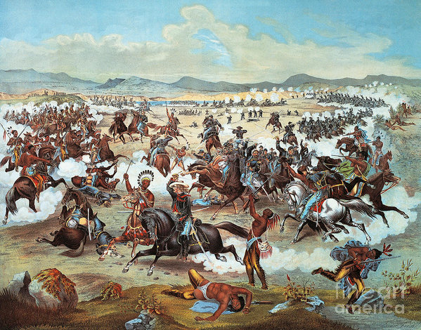 Battle Of Little Bighorn Painting at PaintingValley.com | Explore ...