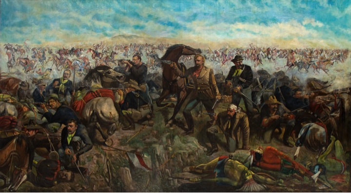 720x396 Paintings The Battle Of Little Bighorn - Battle Of Little Bighorn Painting