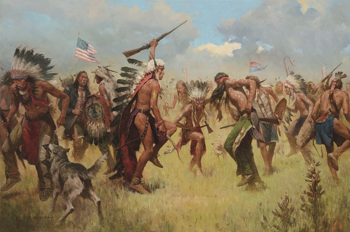 1200x797 Victory Dance, Little Bighorn 1876 - Battle Of Little Bighorn Painting