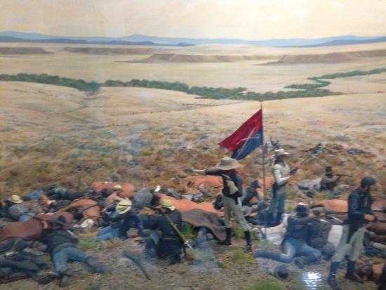550x413 Painting Inside Visitors Center - Battle Of Little Bighorn Painting